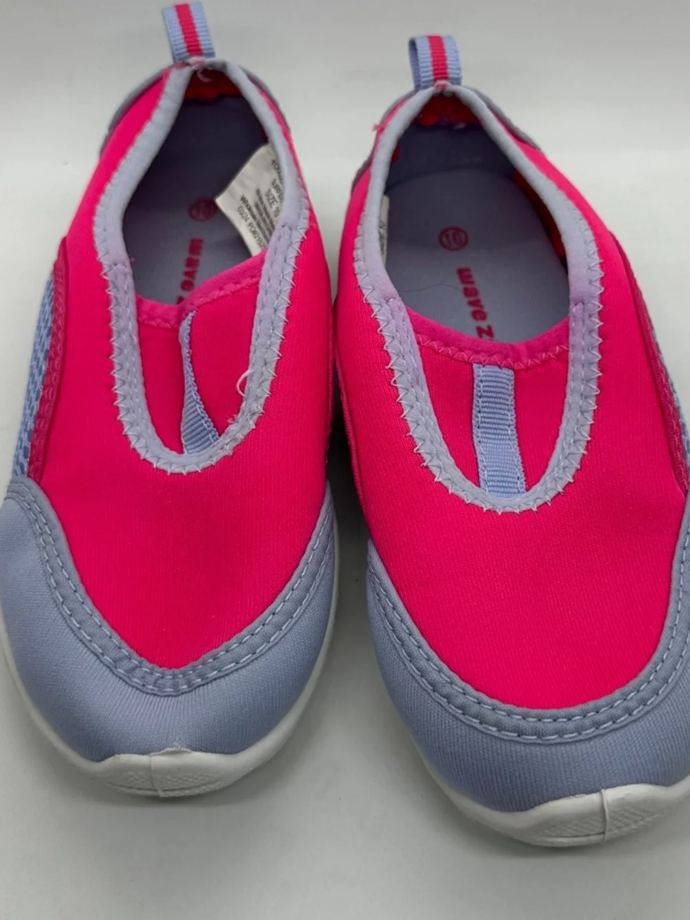 Wave Zone Water Shoes Toddler Size 10 Pink & Lavender Slip-On